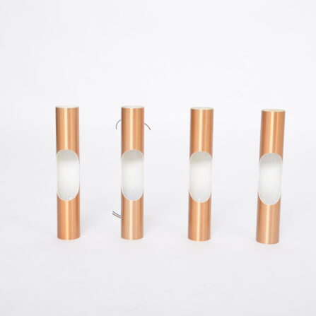 Set of four Midcentury Fuga metal wall lights by Maija Liisa Komulainen for Raak