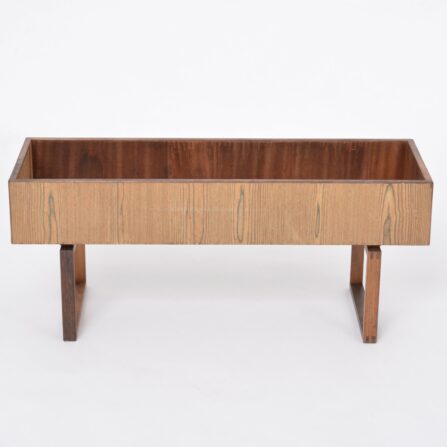 Elegant Danish Midcentury Wooden Planter Box
